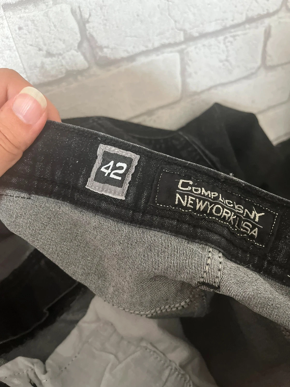 Herenjeans Complices New York USA – Maat 42 – Zwart – goede staat – photo 3